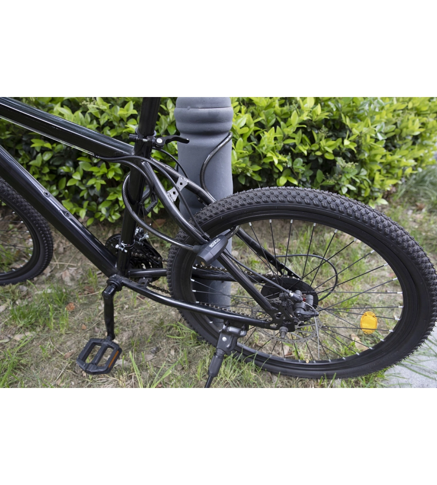 LUCCHETTO MORBIDO PER BICICLETTA SPARCO NERO CON SERRATURA